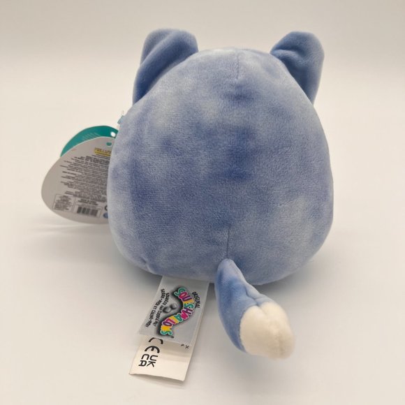 NWT 🥀 5" Melani the Blue and White Tie-Dye Sleep Eye Squad Fox Squishmallow - Picture 4 of 8
